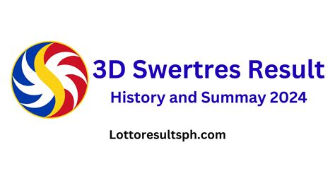 3d lotto result today history|SWERTRES RESULTS TODAY, History and Summary 2024.